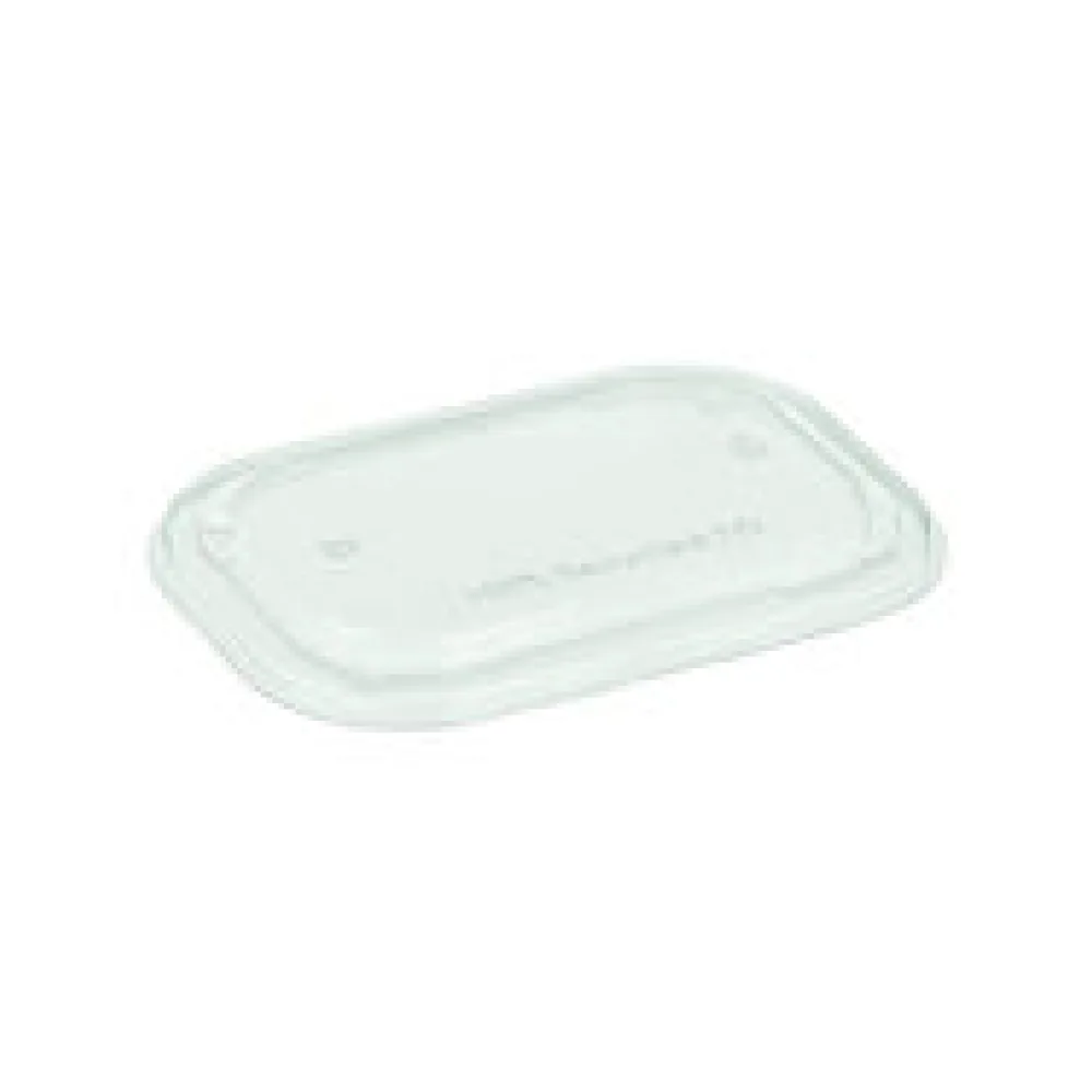 Deckel transparent aus rPet für Pappschalen rechteckig 173x120mm, 50 Stk.