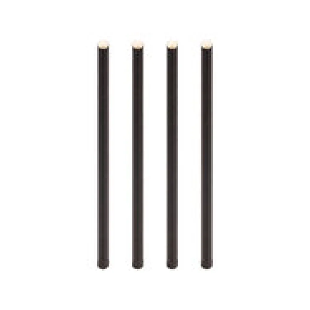 Trinkhalme aus Papier extra dick, schwarz O10mm 21cm, 50 Stk.
