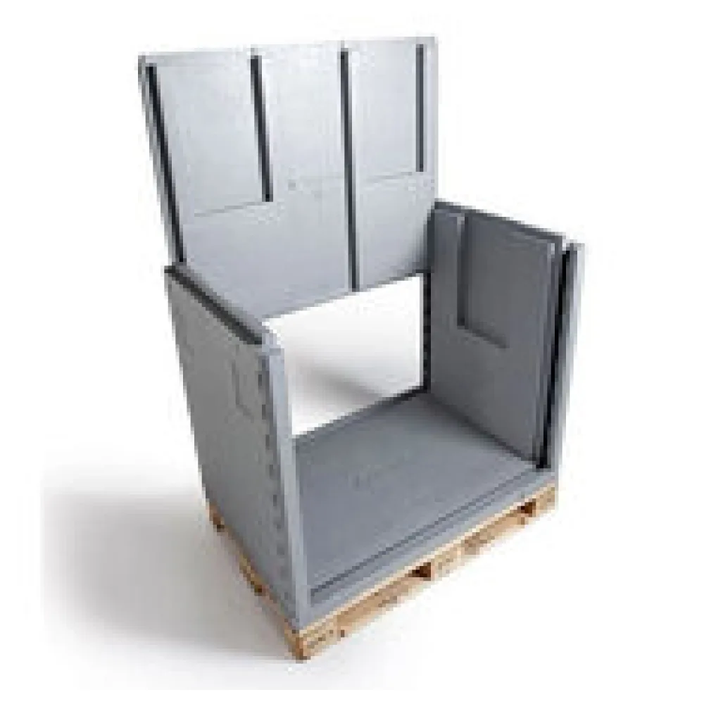 Palettenshipper Isolierboxen aus NEOPORR ohne Kühlakkus, 575L