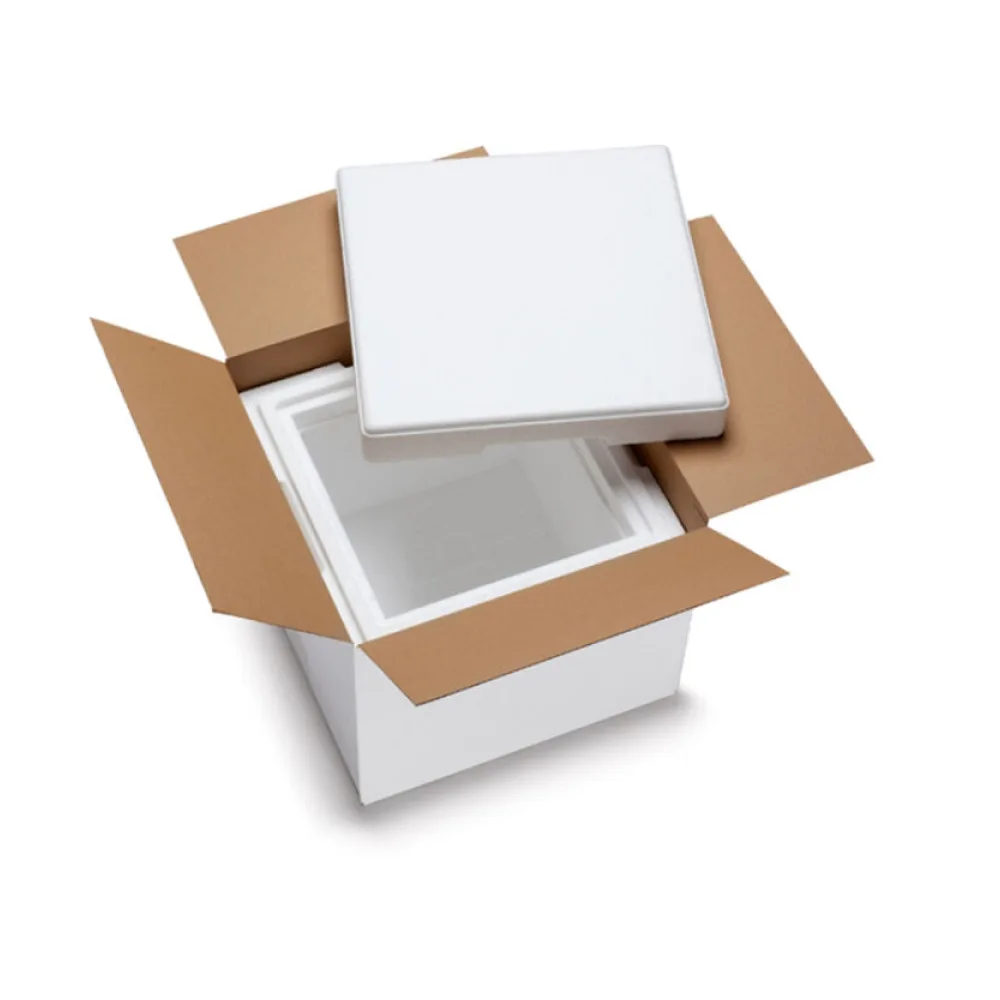 Isolierboxen mit Deckel aus rEPS 350 x 350 x 300 mm 12,5 Liter, inkl. Umkarton – Bild 2