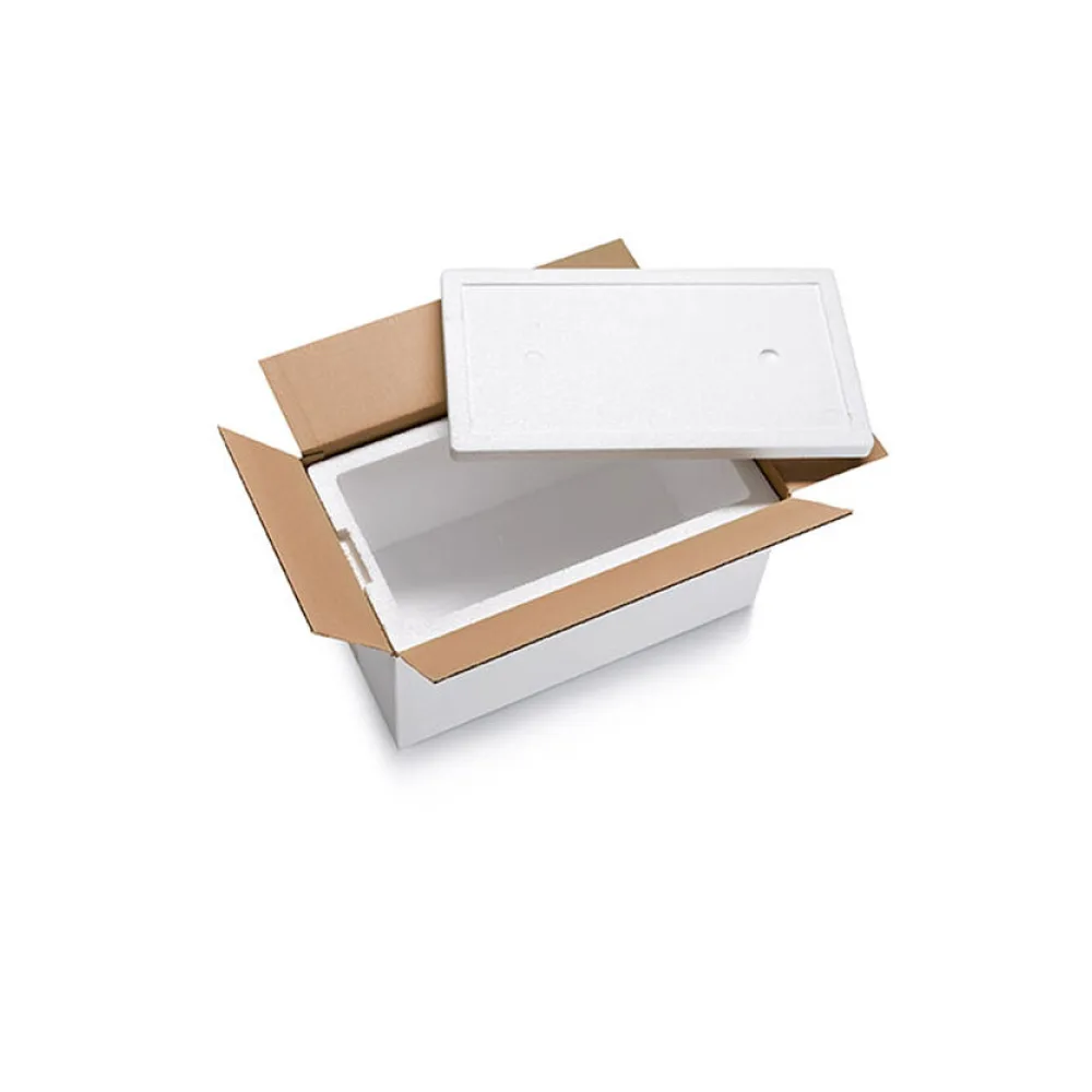 Isolierboxen mit Deckel aus EPS 485 x 270 x 235 mm 16 Liter, inkl. Umkarton – Bild 2