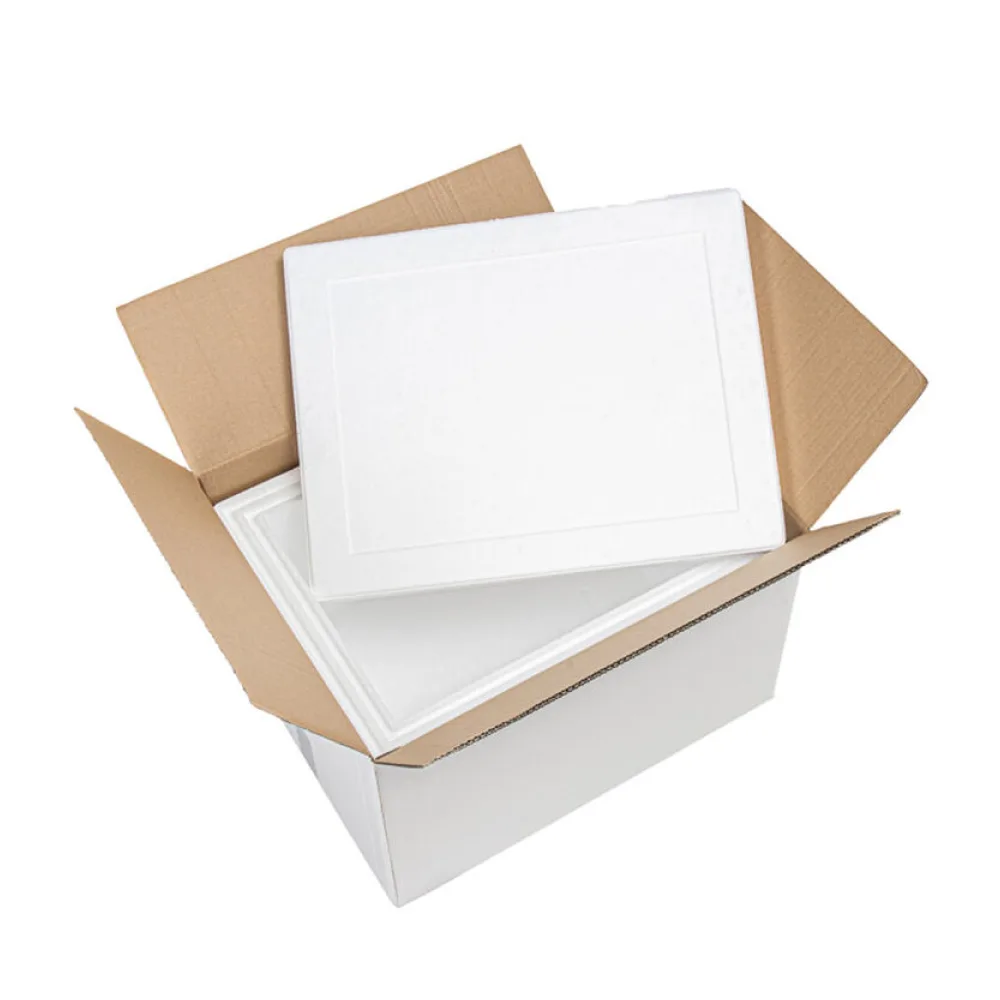 Isolierboxen mit Deckel aus EPS 570 x 445 x 360 mm 40,5 Liter, inkl. Umkarton – Bild 2
