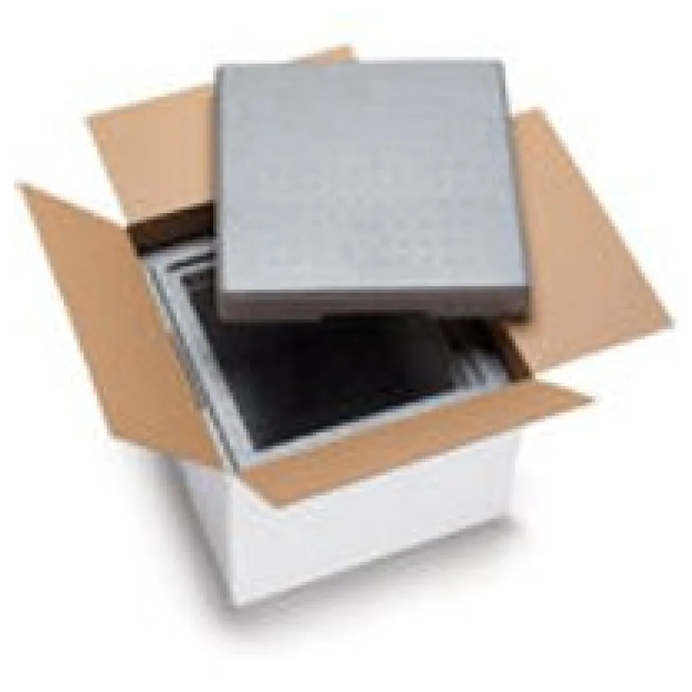 Isolierboxen mit Deckel aus NeoporR 350x350x300mm 12,5 Liter, inkl. Umkarton – Bild 3