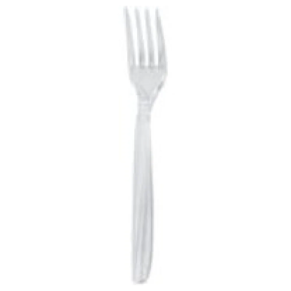 Gabel Mehrweg spülmaschinengeeignet PS 18cm transparent, 50 Stk. – Bild 3