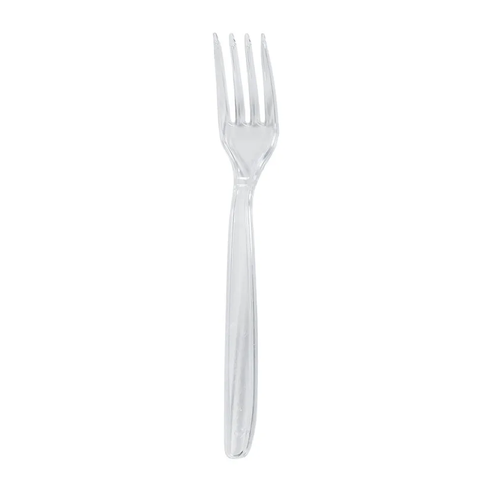 Gabel Mehrweg spülmaschinengeeignet PS 18cm transparent, 50 Stk. – Bild 2
