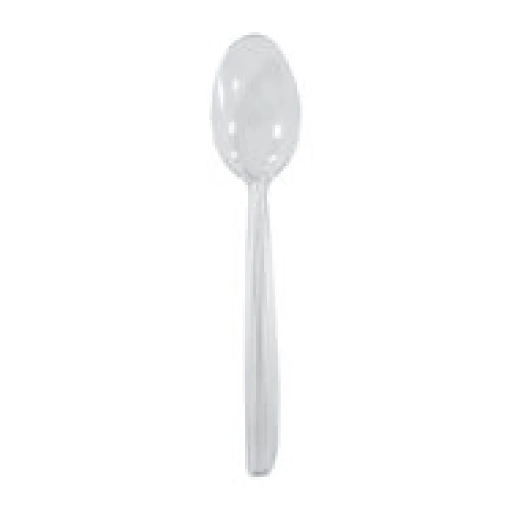 Löffel Mehrweg spülmaschinengeeignet PS 18cm transparent, 50 Stk.