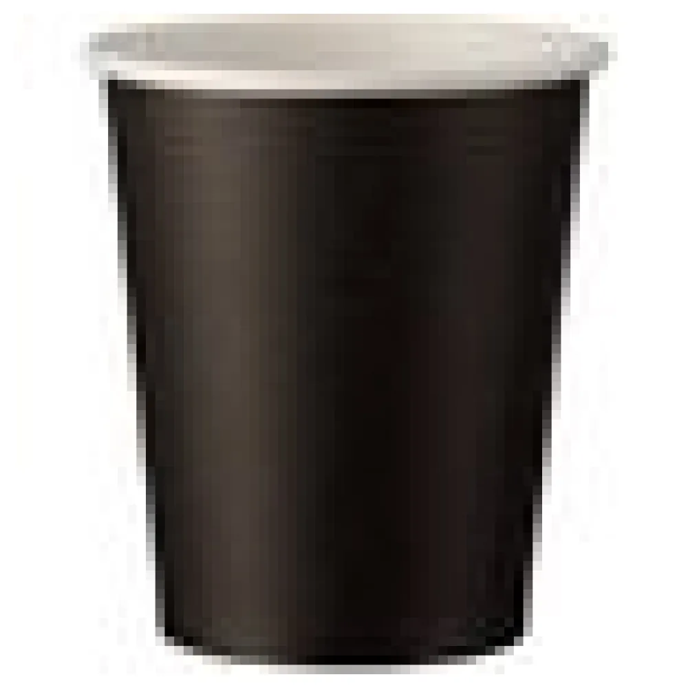 Heiß- und Kaltgetränkebecher schwarz Pappe beschichtet 200 ml 270ml, 50 Stk. – Bild 4