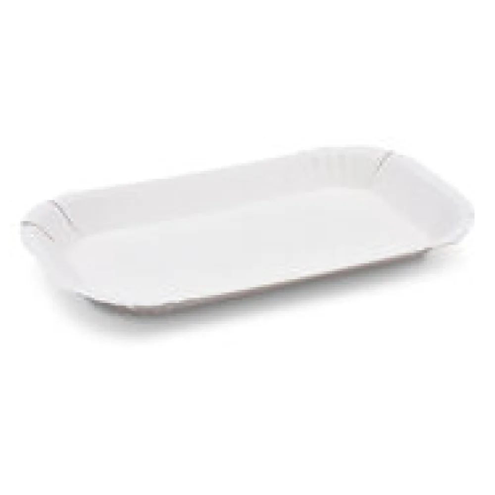 BIONATURE Pappschalen aus Frischfaser oval 23 x 15 x 2 cm fettdicht, 100 Stk.