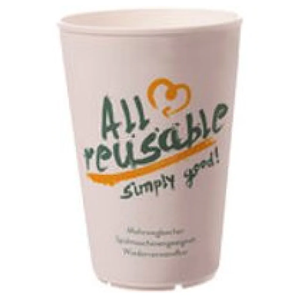 Mehrweg Heißgetränkebecher Kaffeebecher Coffee to go 'All Reusable' - 200 ml – Bild 3