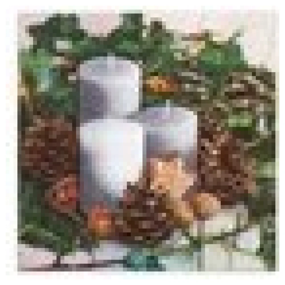Weihnachtsservietten 3-lagig 33 x 33 cm Kerzen, Kekse und Zapfen, 20 Stk. – Bild 4