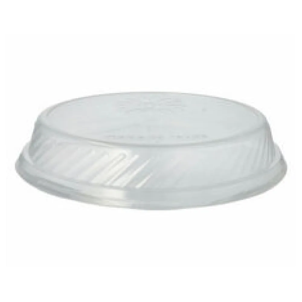 Deckel für Mehrweg Menüteller O 22,7 cm . Höhe 4,1 cm transparent, 12 Stk.