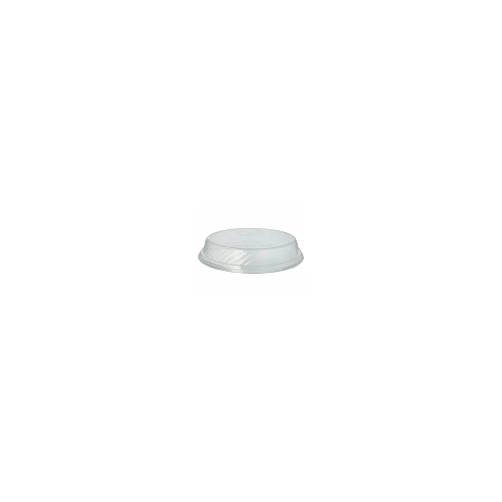 Deckel für Mehrweg Menüteller O 22,7 cm . Höhe 4,1 cm transparent, 12 Stk.