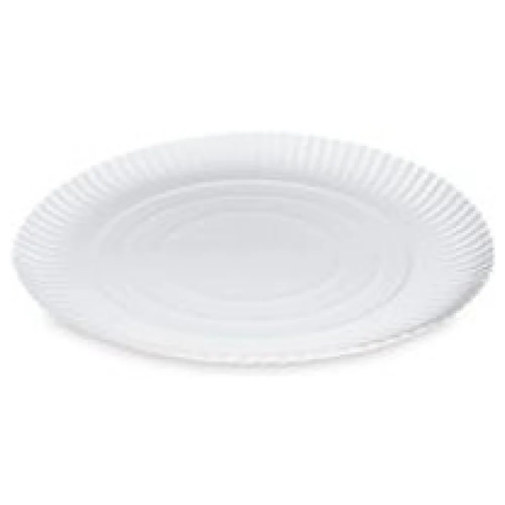BIONATURE Pappteller 'RECY' rund 1,5 cm tief O34cm weiß, 50 Stk. – Bild 3