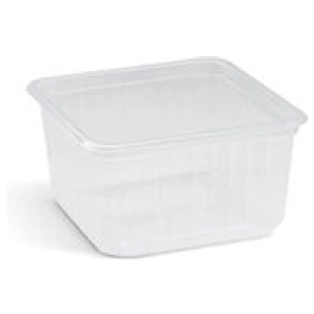 Rechteckschale Quadroboxx Salatschale 115x115x61mm PP transparent 500ml, 50 Stk. – Bild 3