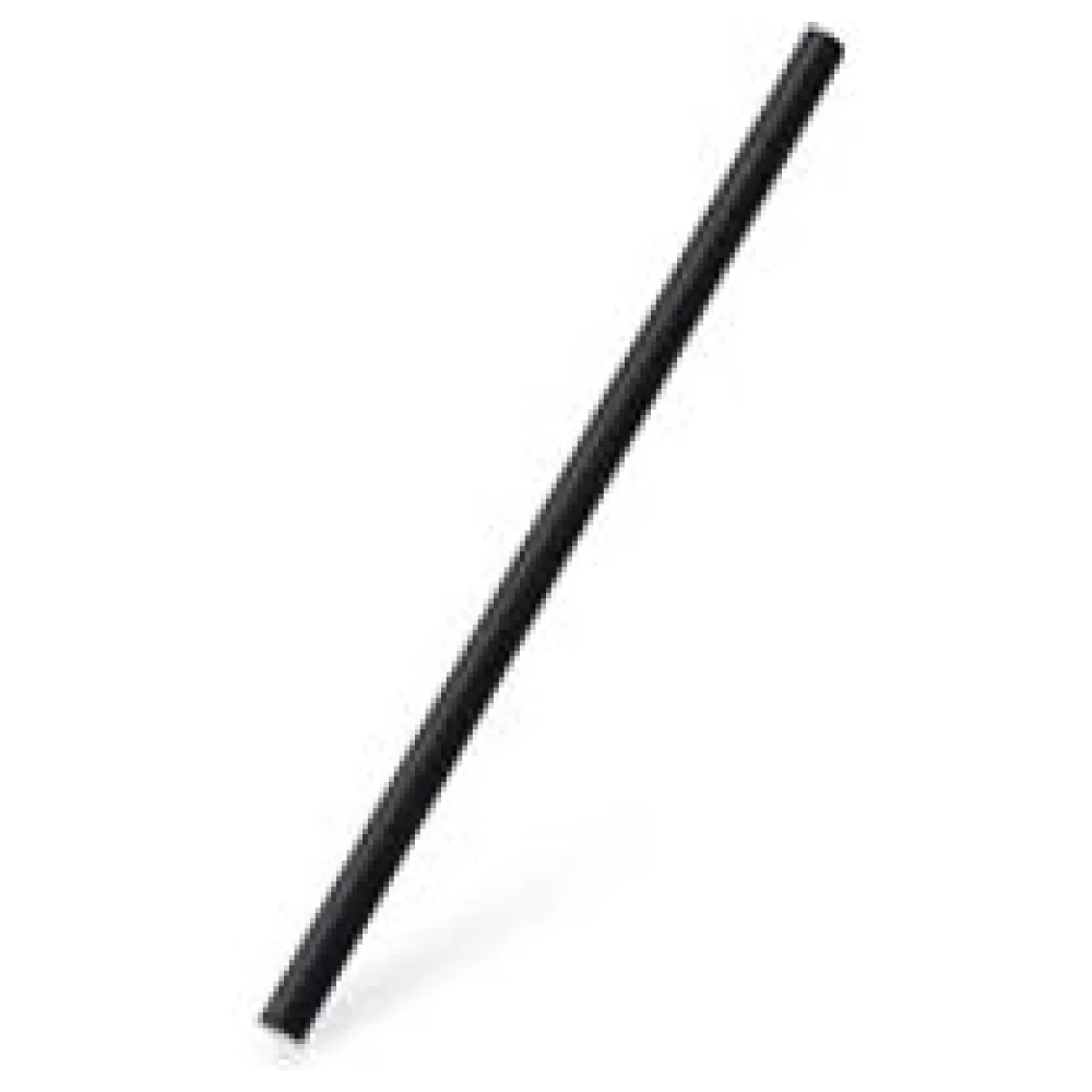 Papiertrinkhalme JUMBO schwarz 20 cm O8 mm, 100 Stk. – Bild 3