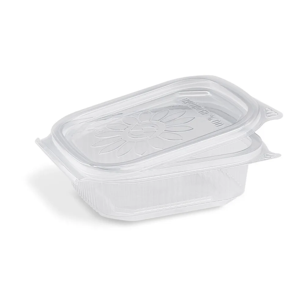 Feinkostbecher mit fixem Deckel Ripboxx Tiny klar PP 127x108x37mm 200ml, 50 Stk. – Bild 2