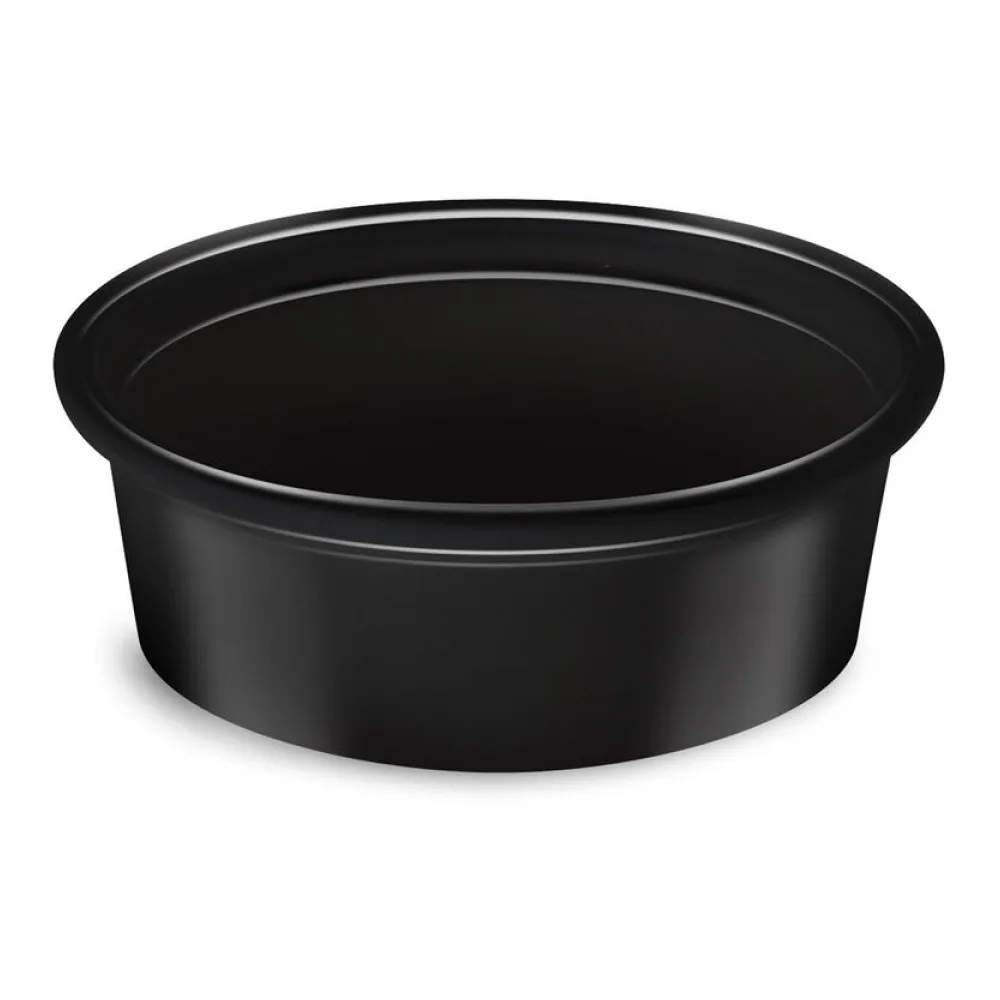 Dressingbecher Feinkostbecher schwarz PP 50 ml O 70 mm, 50 Stk. – Bild 2