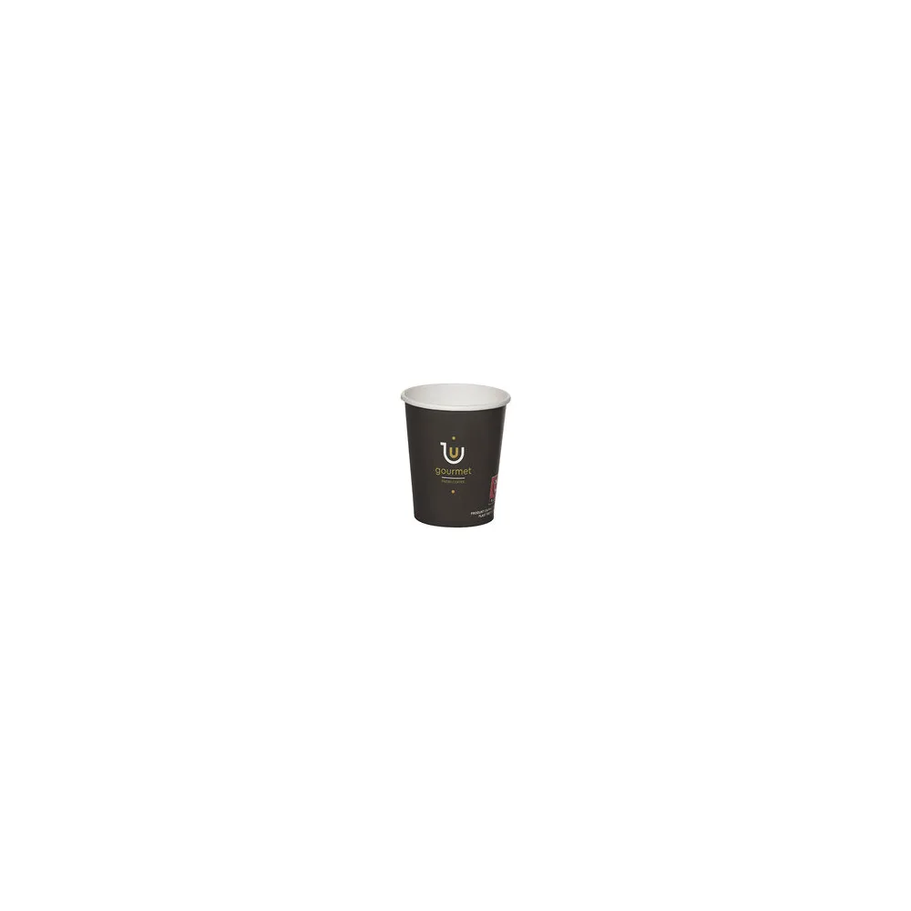 Kaffeebecher CoffeeToGo Pappbecher GOURMET BLACK Fresh Coffee 100ml, 50 Stk.