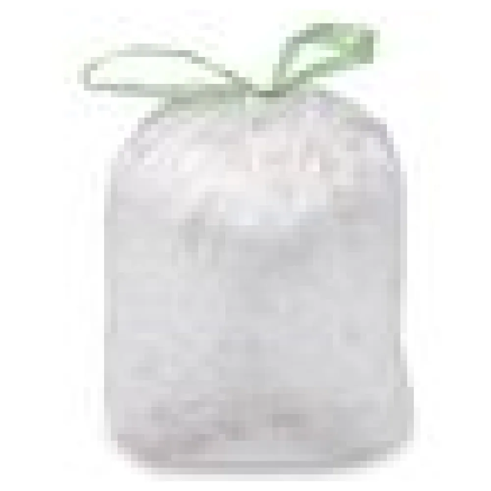 Zugbandsäcke Müllsäcke mit Zugband 60 Liter 'L' 63 x 73 cm HDPE weiß, 10 Stk. – Bild 4