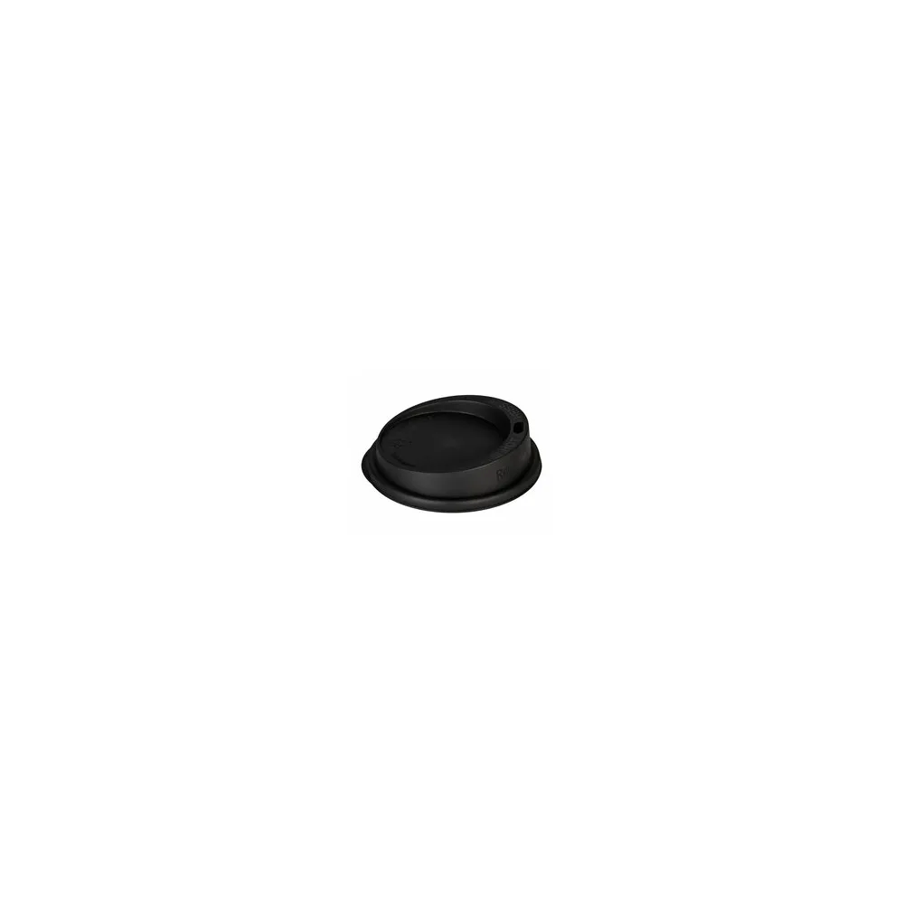 Domdeckel Trinkdeckel für Mehrweg-Kaffeebecher Coffee to go O 80mm schwarz