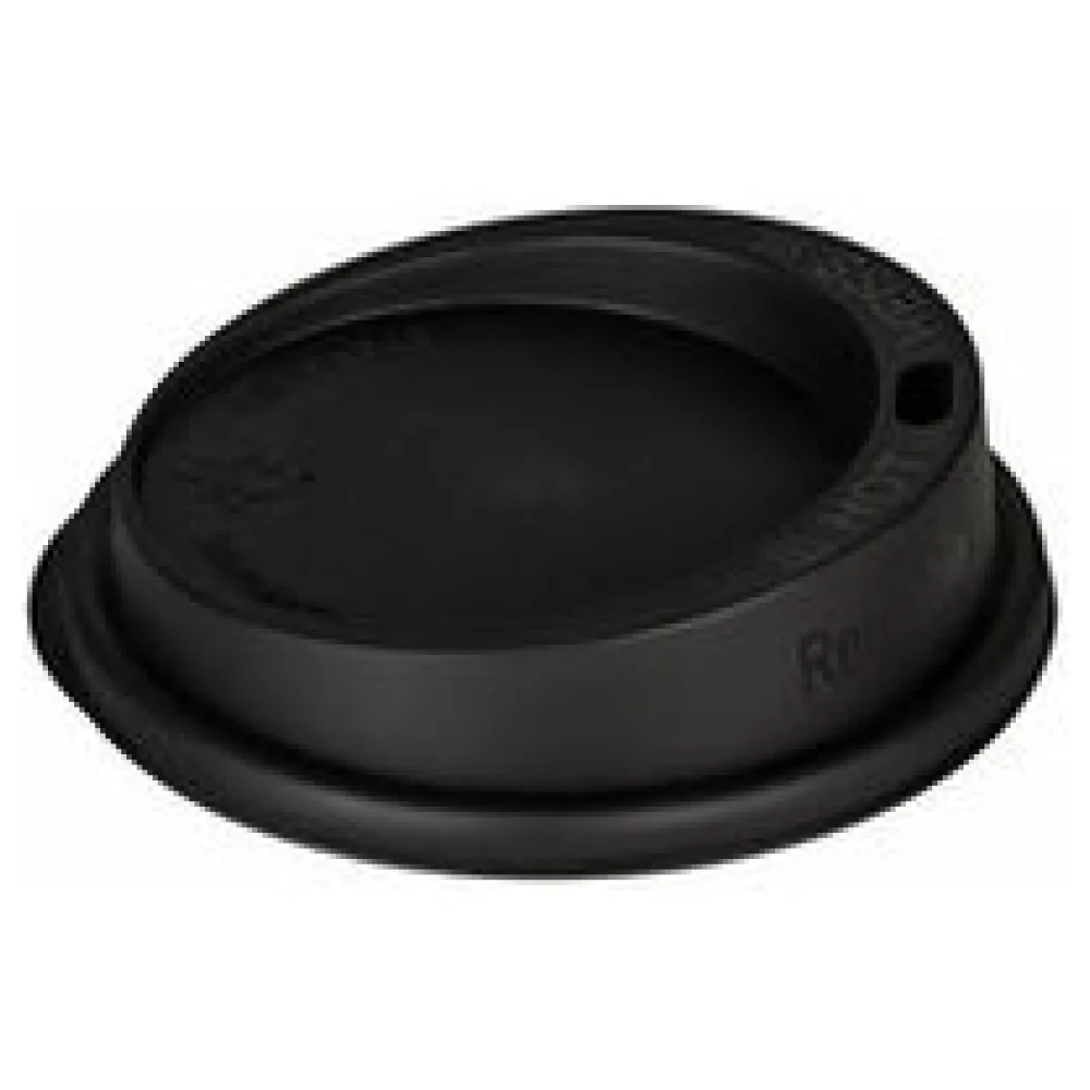 Domdeckel Trinkdeckel für Mehrweg-Kaffeebecher Coffee to go O 80mm schwarz – Bild 3