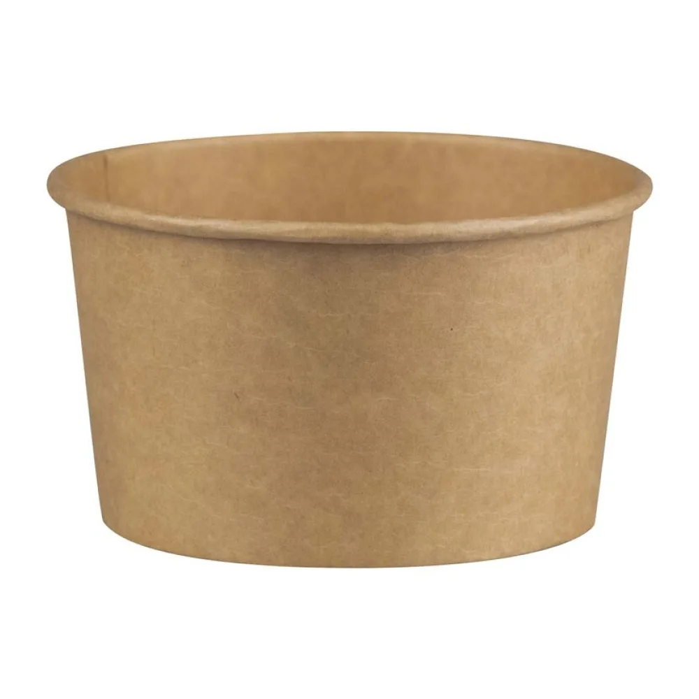Suppenbehälter Suppenbecher aus Kraftpapier braun 12oz 350ml, 50 Stk. – Bild 2
