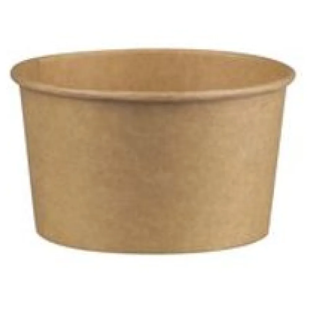 Suppenbehälter Suppenbecher aus Kraftpapier braun 12oz 350ml, 50 Stk. – Bild 3