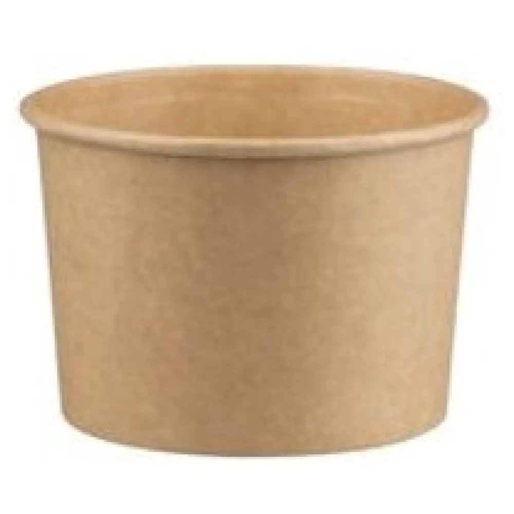 Suppenbehälter Suppenbecher aus Kraftpapier braun 16oz 500ml, 50 Stk. – Bild 3