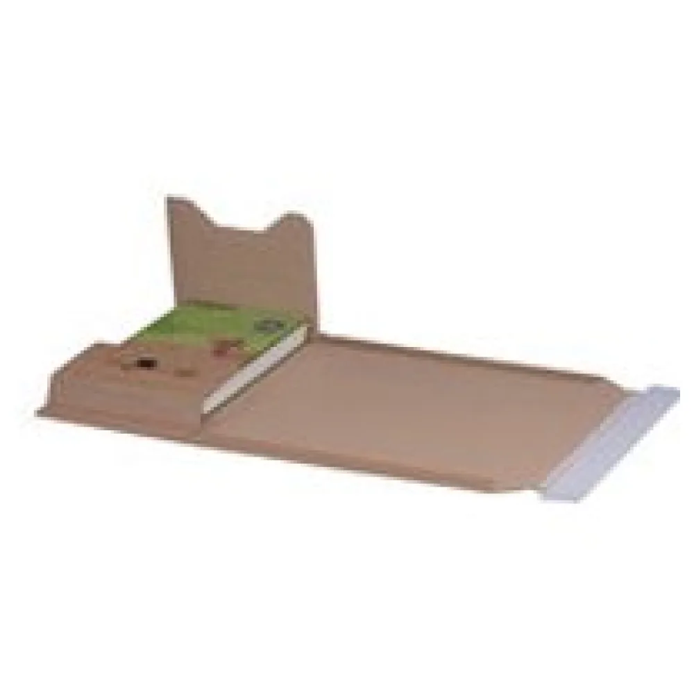 Universalverpackung 249x165mm bis 60mm Höhe Selbstklebeverschluss Aufreißfaden A5+ braun – Bild 3