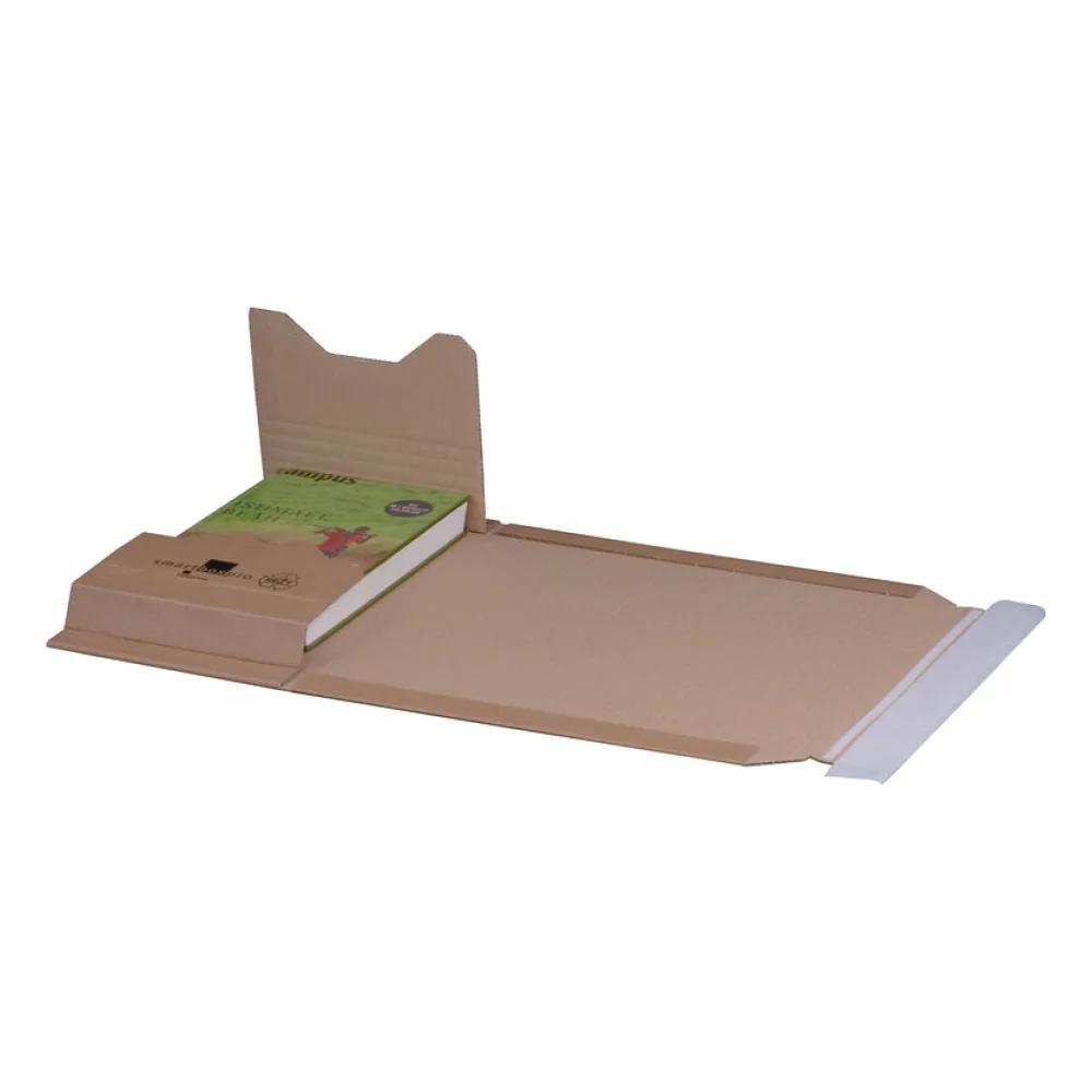 Universalverpackung 249x165mm bis 60mm Höhe Selbstklebeverschluss Aufreißfaden A5+ braun – Bild 2