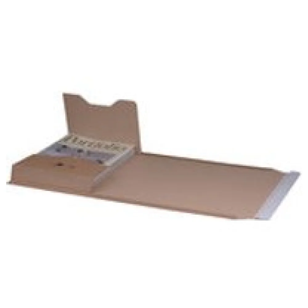 Universalverpackung 378x295mm bis 80mm Höhe Selbstklebeverschluss Aufreißfaden B4 braun – Bild 3