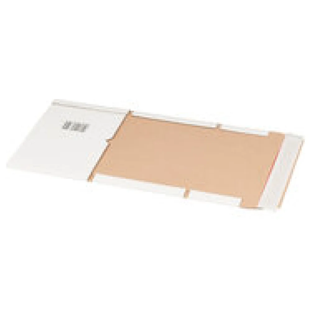 Universalverpackung 217x155mm bis 60mm Höhe Selbstklebeverschluss Aufreißfaden A5 weiß