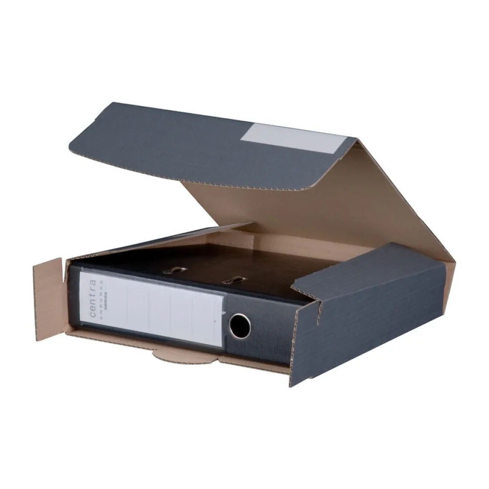 Ordnerversandkarton 320x288mm 50-80A anthrazit – Bild 2