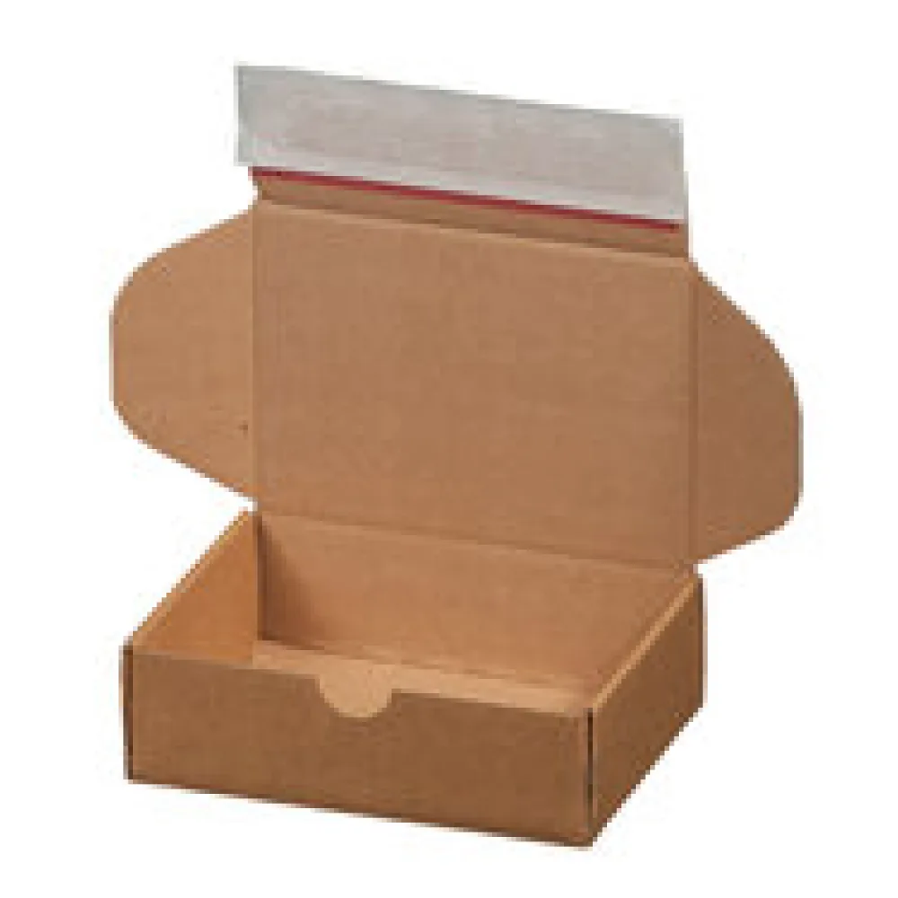 Versandkarton 140x101x43mm MODULBOX 1 mit Selbstklebeverschluss & Aufreißfaden braun