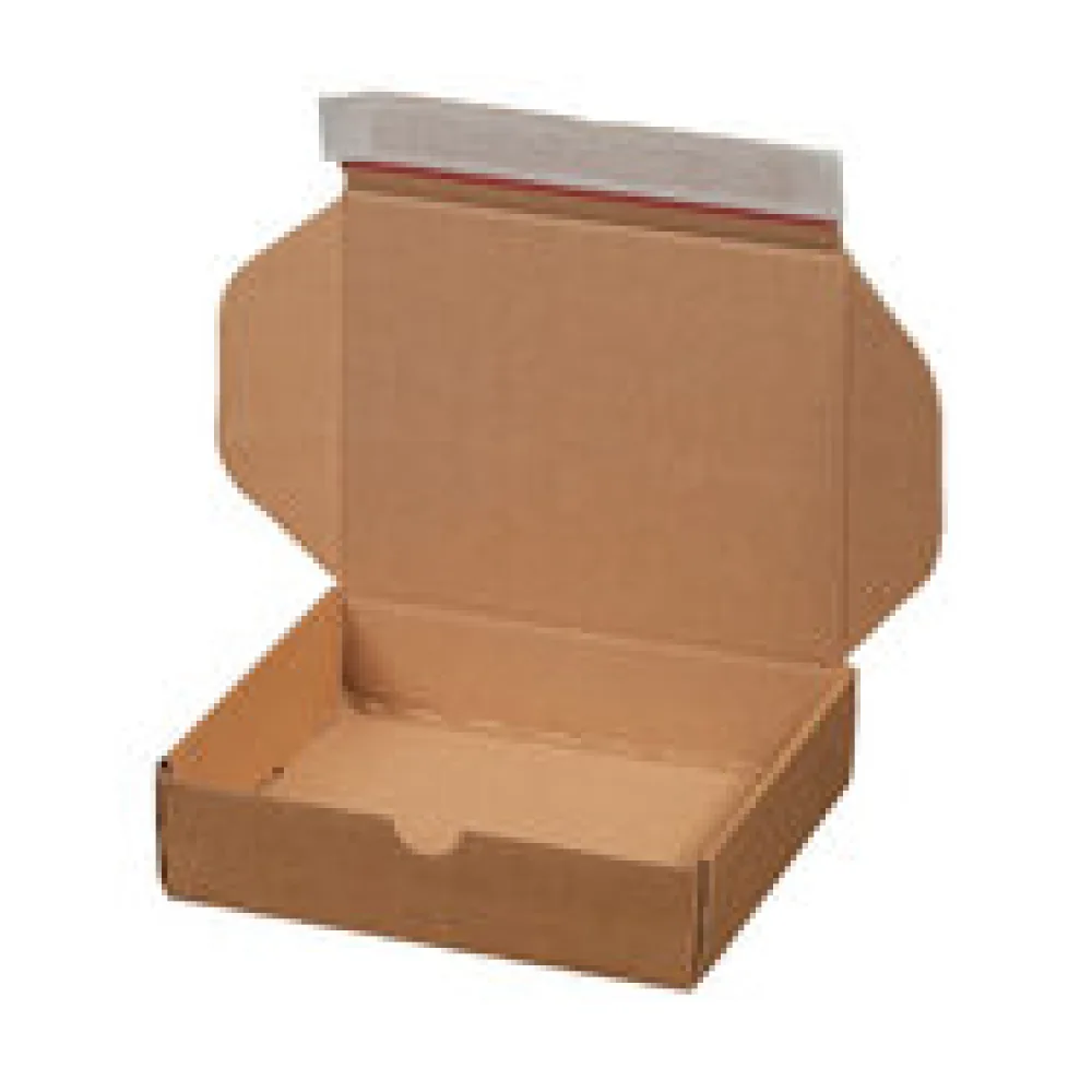 Versandkarton 192x155x43mm MODULBOX 2 mit Selbstklebeverschluss & Aufreißfaden braun