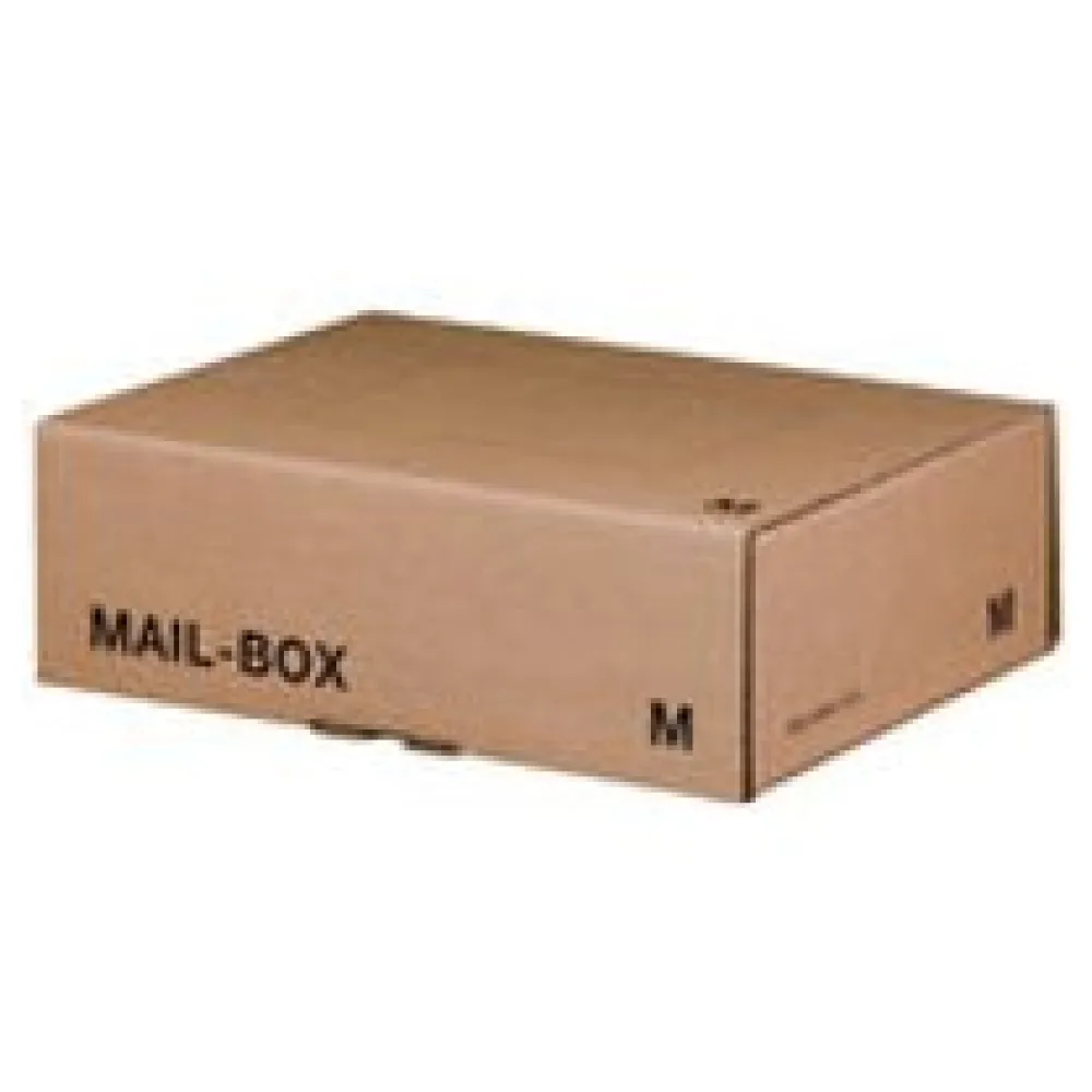Versandkarton 331x241x104mm MAILBOX M mit Steckverschluss wiederverschließbar braun – Bild 3