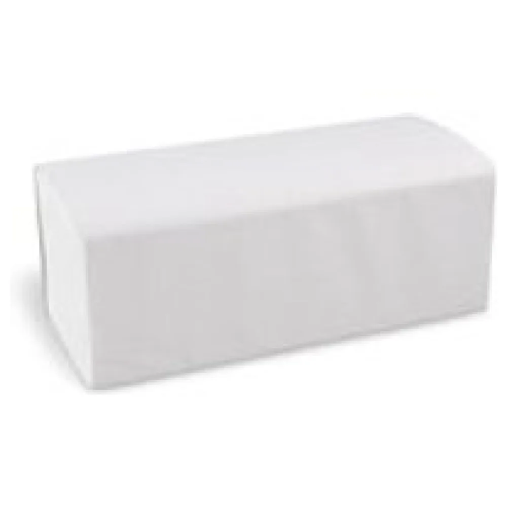 Falthandtücher Papierhandtuch 23x21cm 2-lagig weiß geprägt Zick Zack V-Falz, 4000 Stk. – Bild 3