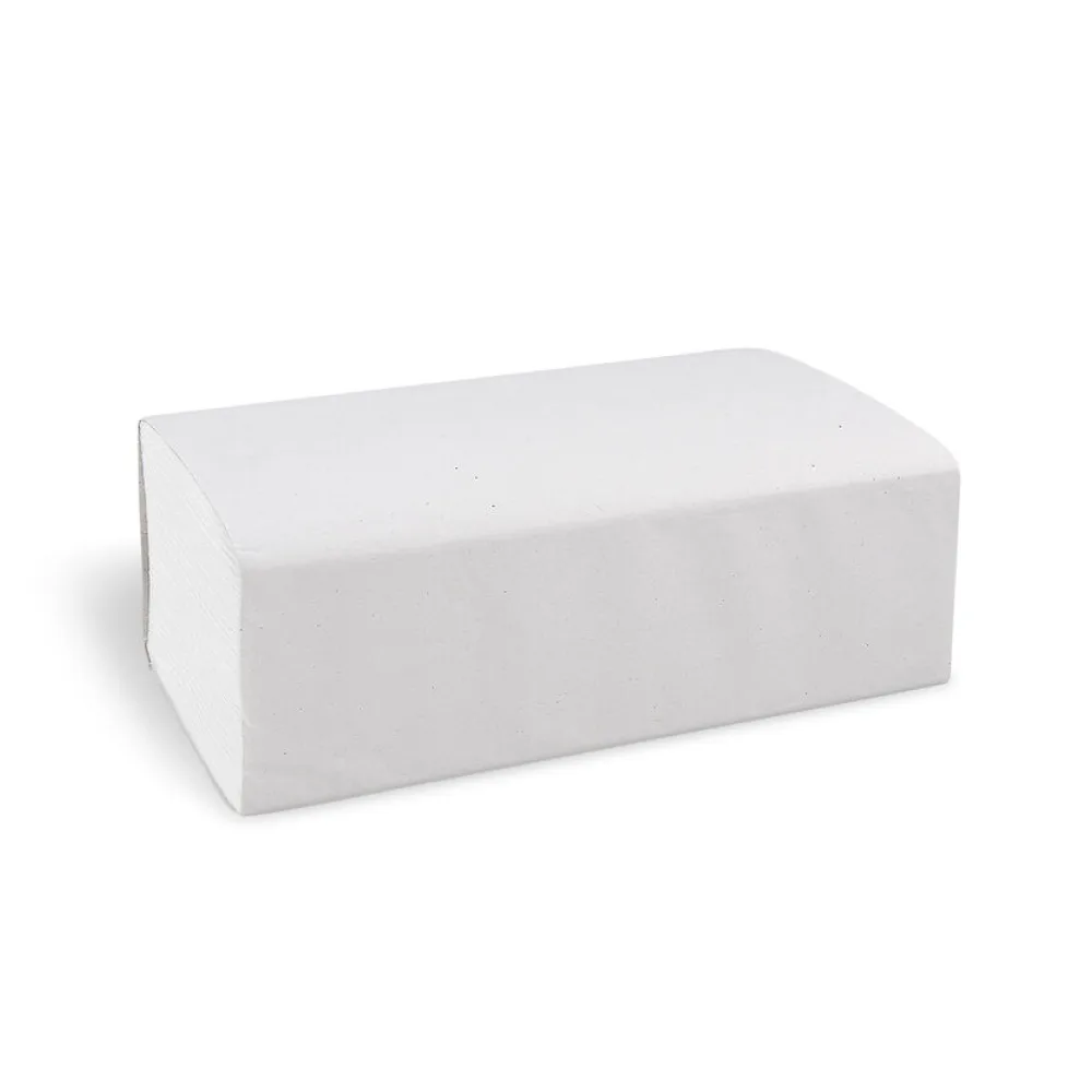 Falthandtücher Papierhandtuch 20,6x24cm 2-lagig weiß geprägt Z-Falz, 3750 Stk. – Bild 2