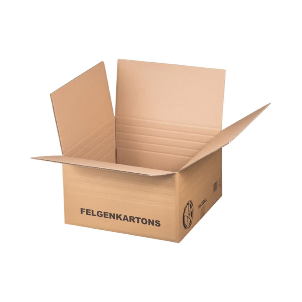 Felgenkarton für 18 Zoll - 500x500x(142)-290mm mit variabler Höhe 2-wellig – Bild 2