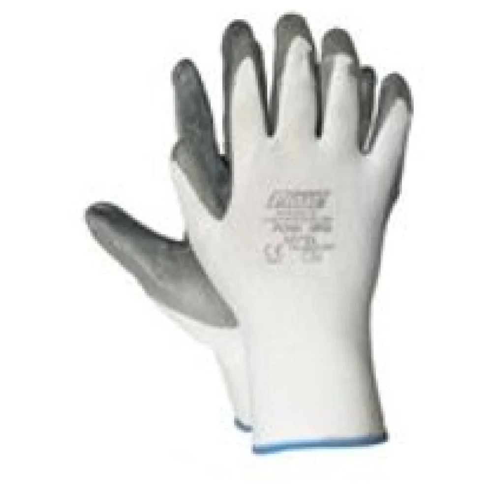 Arbeitshandschuhe Montagehandschuhe Nylon-Nitril Größe XL-10 Unisex grau, 12 Paar – Bild 3