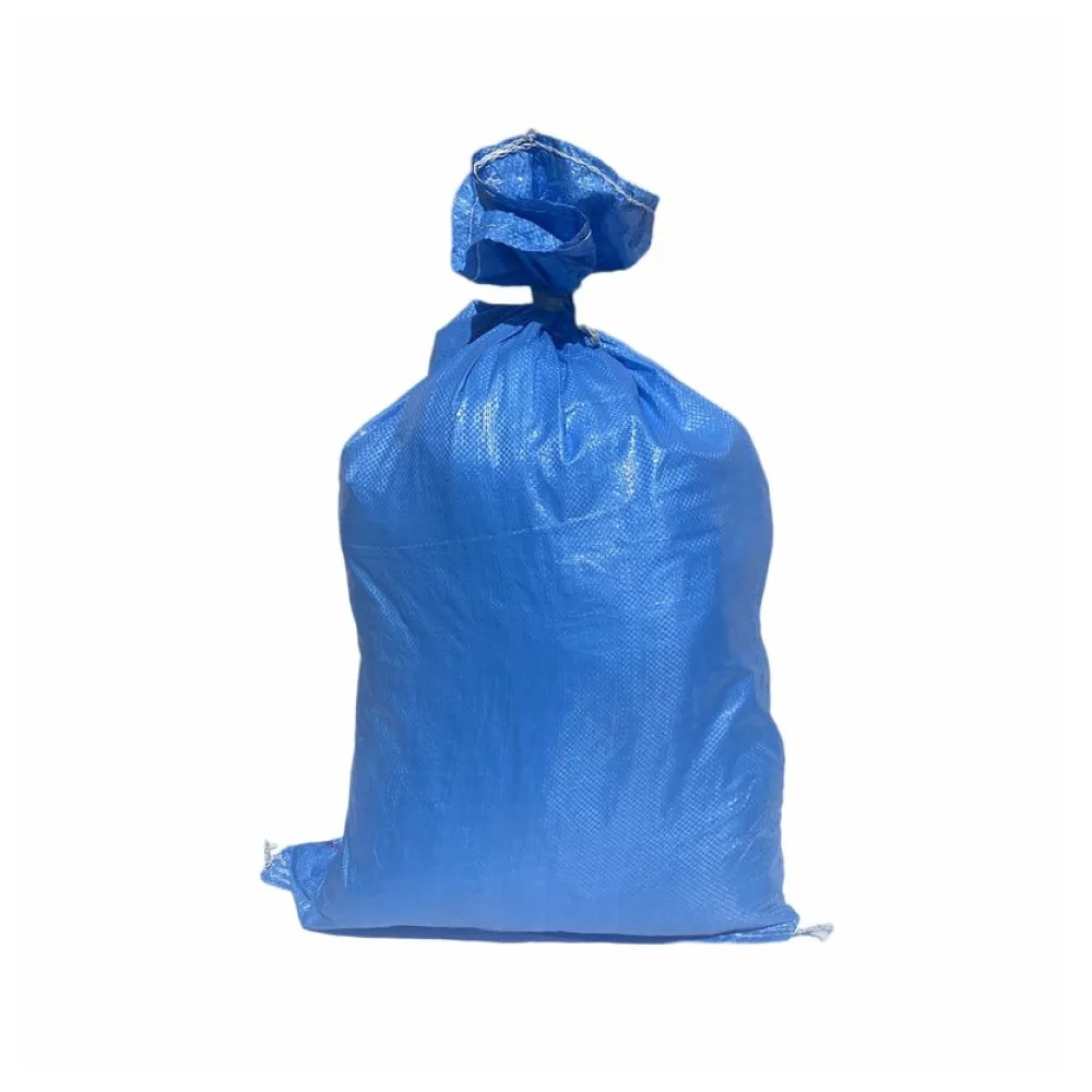 Schwerlastsack Gewebesack Hochwassersack Getreidesack Lagersack PP mit rotem Streifen 500 x 800 mm 30 kg blau – Bild 2