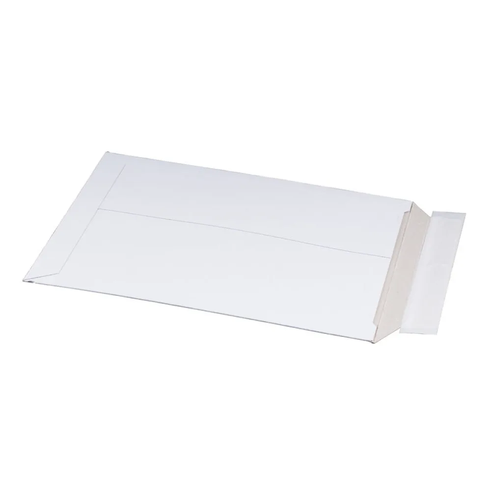 Vollpappe-Versandtasche 235x308mm stabile Vollpappe Selbstklebeverschluss A4 weiß – Bild 2