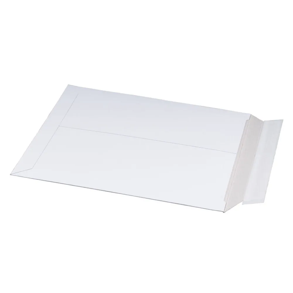 Vollpappe-Versandtasche 309x447mm stabile Vollpappe Selbstklebeverschluss A3 weiß – Bild 2