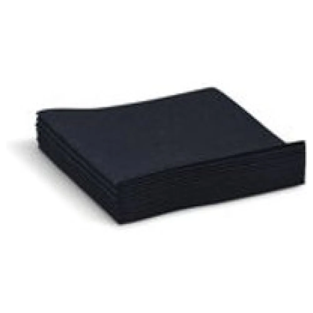 Serviette im Spenderkarton Premium Airlaid schwarz 20x20 cm i 1/4 -Falz stoffähnlich hochwertig , 100 Stk. – Bild 3