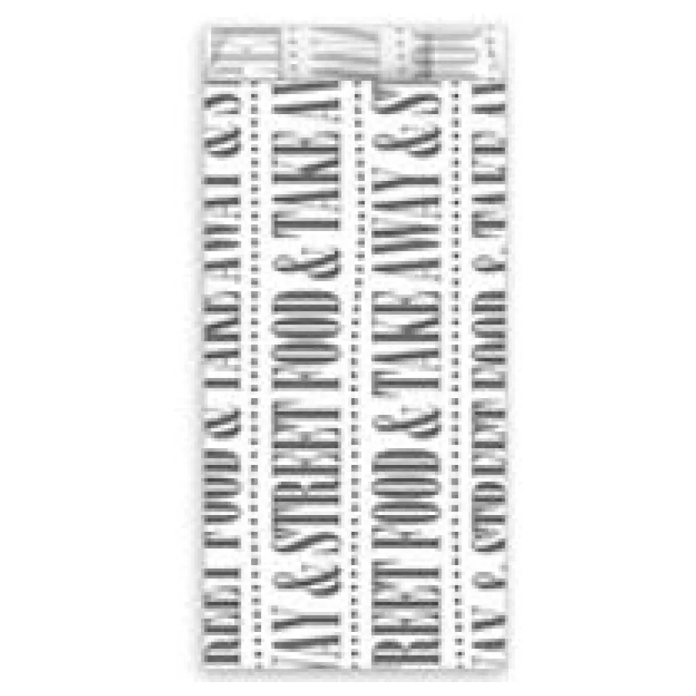 Papierbeutel FSC MIX fettdicht weiß mit Druck "Street Food & take away", 8+4 x 17 cm, 300 Stk. – Bild 3