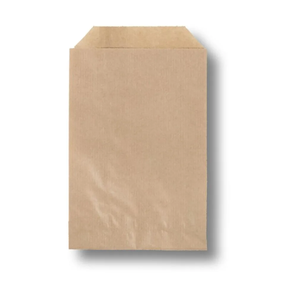 Papierbeutel braun unbedruckt 220 x 320 + 20 mm 40 g/m2 aus 100% Zellulose, 2000 Stk. – Bild 2
