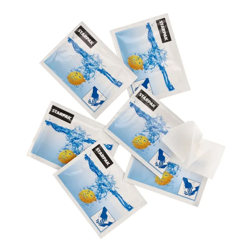 Erfrischungstücher Citrustücher feucht einzeln verpackt 14x14cm 100% Vegan, 250 Stk. – Bild 2