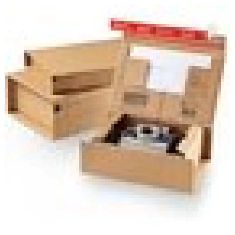 Versandkarton 285 x 190 x 100mm Selbstklebeverschluss & Aufreißfaden braun – Bild 4