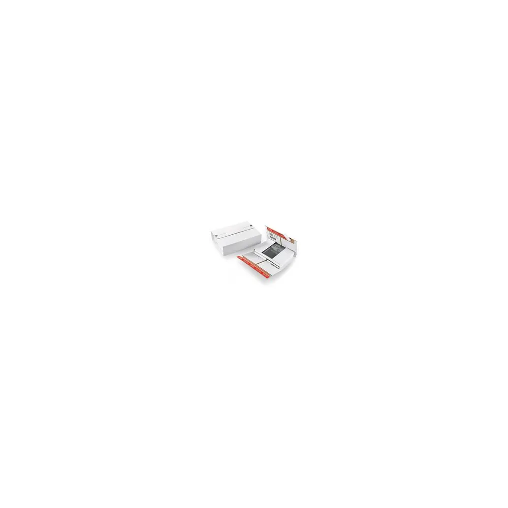 Universal-Versandverpackung 298 x 205 x -85mm mit doppeltem Selbstklebeverschluss & Aufreißfaden weiß