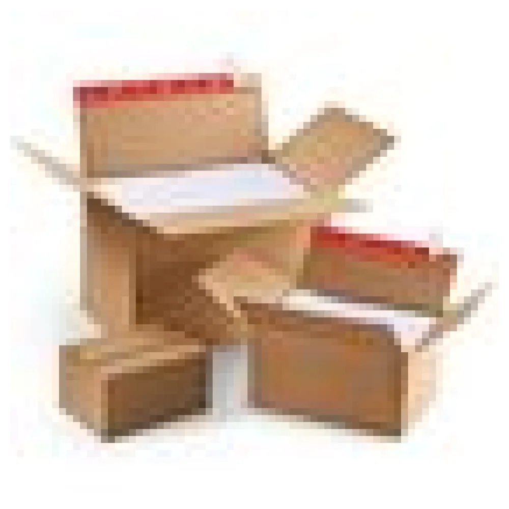 Höhenvariabler Blitzbodenkarton 350 x 295 x 50-150mm mit Selbstklebeverschluss und Aufreißfaden, braun – Bild 4